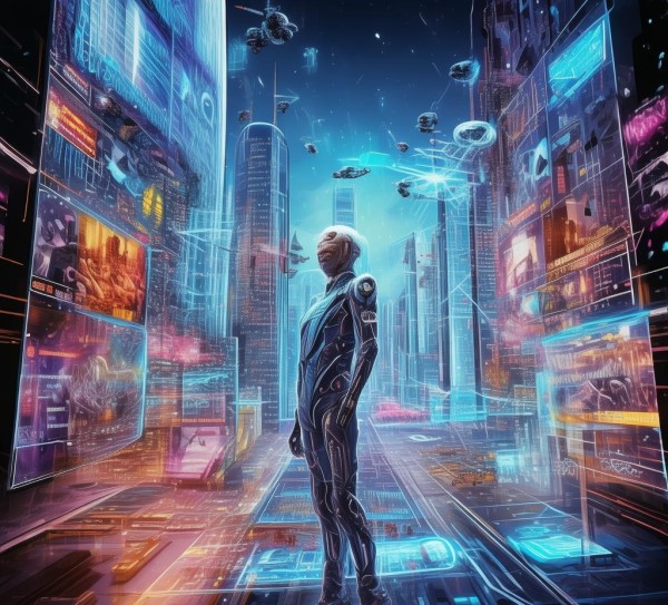 科技海报，未来科技的视觉盛宴