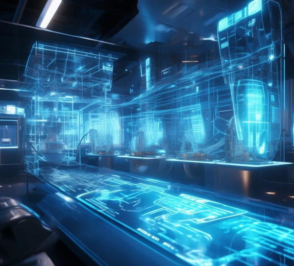 视觉蓝色科技，创新的视觉与科技完美融合